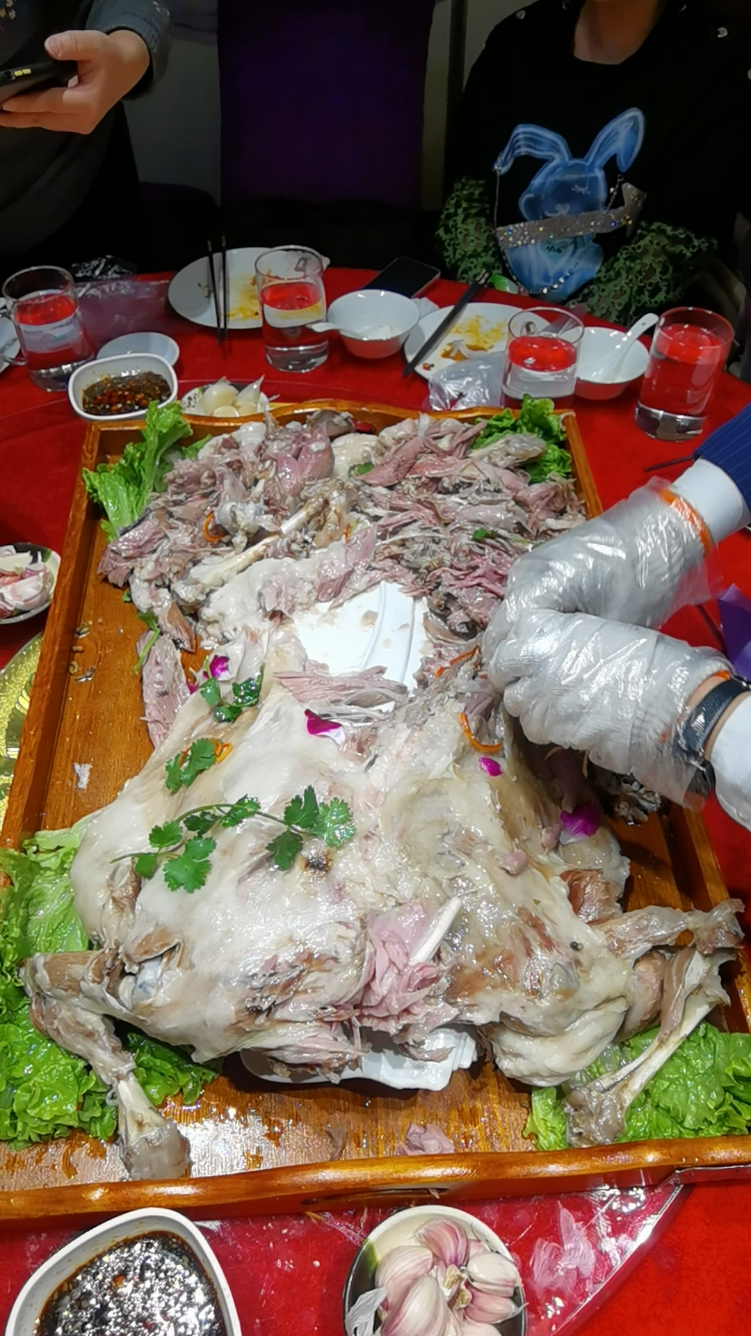 Steamed whole lamb! New Year Lunch!